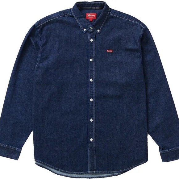 Supreme Small Box Shirt (FW22)Denim M - Picture 1 of 6